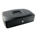 Q Connect 10In Cash Box Black