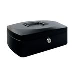 Q Connect 12In Cash Box Black
