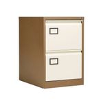 2 Drawer Filing Cabinet Coffee/Cream