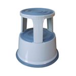 Q Connect Metal Step Stool Light Grey