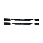 Q-Connect Dual Tip Markers Blk Pk10