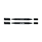 Q-Connect Dual Tip Markers Blk PK10