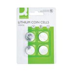 Q-Connect Cr2032 Coin Batteries Pk4