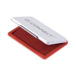 Qconnect Large Stamp Pad Metal Case Red