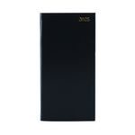 Slim Desk Diary Ptrt WTV Black 2025