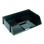 Q Connect Wide Entry Letter Tray Black