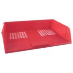 Q Connect Wide Entry Letter Tray Red