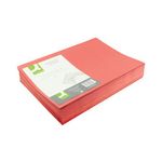 Q Connect Sq/Cut Folder L/Weight Fc Red