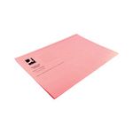 Q Connect Sq/Cut Folder L/Weight Fc Pink