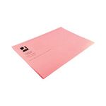Q Connect Sq/Cut Folder L/Weight Fc Pink