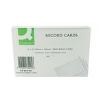 Q Record Cards 6X4 Feint White Pk100