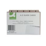 Q Guidecards 6X4 A-Z Buff