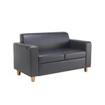 Jemini Iceberg Pu Sofa Wooden Foot