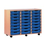 Ff Jemini Mob Storage Unit 24 Tray Beech