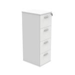 Polaris 4 Drw Filing Cabinet Arc Wht