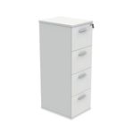 Polaris 4 Drw Filing Cabinet Arc Wht