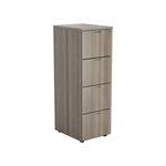 Ff Jemini Grey Oak 4 Drawer File Cabinet