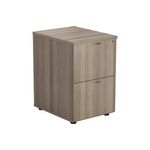 Ff Jemini Grey Oak 2 Drawer File Cabinet