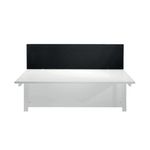 Ff Jemini Black 1200Mm Strt Desk Screen