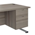 Ff Jemini G/Oak 2 Drawer Fixed Ped