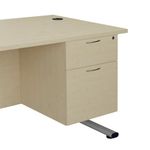 Ff Jemini Maple 2 Drawer Fixed Ped