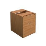 Ff Jemini N/Oak 2 Drawer Fixed Ped