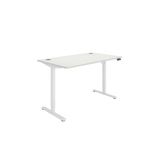 Astin Sit/Stand Desk 1400mm Arc Wht