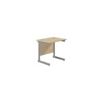 Ff Jemini 800 Rect Desk Maple/Slv