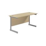 Ff Jemini 1200 Rect Desk Maple/Slv