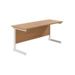 Ff Jemini 1600 Rect Desk N/Oak/White