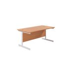 Ff Jemini 1600 Rect Desk Beech/White