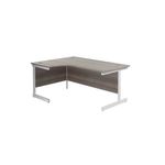 Jemini Rdl LH Cantilever Desk G/Oak