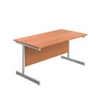 First Rect Desk 1400 Beech/White