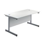 First Rect Desk 1800 White/Silver