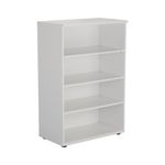 Ff First 1200 Bookcase D450 White