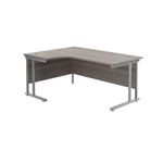 Jemini Rdl LH Cantilever Desk G/Oak