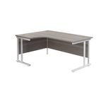 Jemini Rdl LH Cantilever Desk G/Oak