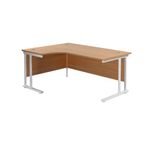 Jemini Rdl LH Cantilever Desk N/Oak