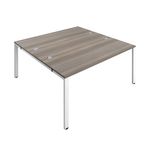 Jemini 2P Bench Desk 1400x1600 G/Oak