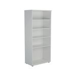 Jemini Wdn Bookcase 800x450x1800 Wht