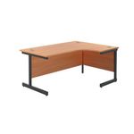 Jemini Rdl Rh Desk 1600X1200 Bch/Blk