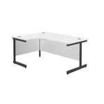 Jemini Rdl LH Desk 1800x1200 Wht/Blk