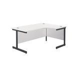 Jemini Rdl Rh Desk 1800X1200 Wht/Blk