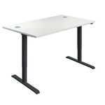 Jemini Sit/Stand Desk 1200X800Mm Wht