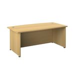 Avior Bow Front Exec Desk N/Oak