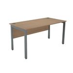 Serrion Rect Goal Post Desk 1500 Oak