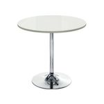 Ff Arista Wht Small Bistro Trumpet Table