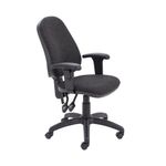 Fr First Hb Oper Chair Charcoal Adj Arm