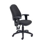 Fr First Hb Oper Chair Charcoal Adj Arm