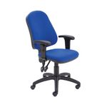 Fr First Hb Operator Chair Blue Adj Arm